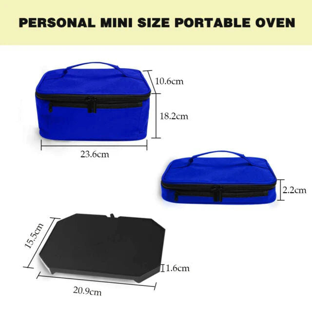 12V Personal Mini Oven Electric Heating Lunch Box Carry Tote Food Warmer for Car