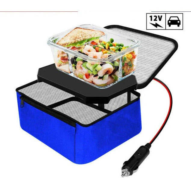 12V Personal Mini Oven Electric Heating Lunch Box Carry Tote Food Warmer for Car